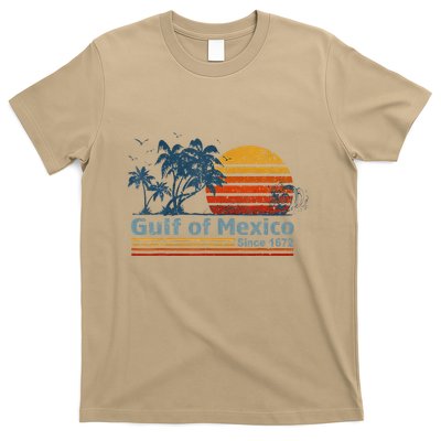 Gulf Of Mexico Since 1672 Retro Vintage Beach T-Shirt