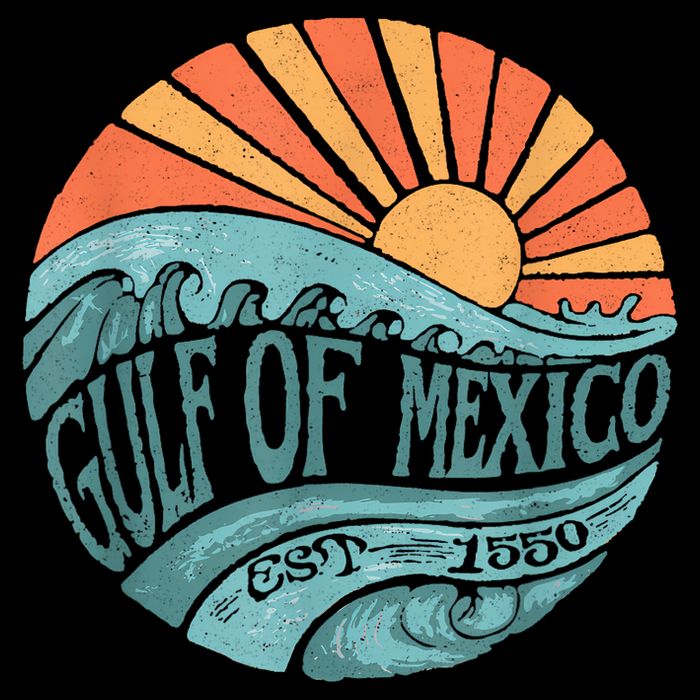 Gulf Of Mexico Est 1550 Retro Vintage Beach Visor
