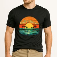 Gulf Of Mexico Beach Palms Summer Vacation Cooling Performance Crew T-Shirt