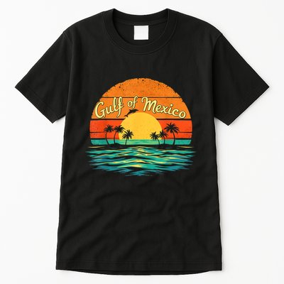 Gulf Of Mexico Beach Palms Summer Vacation Tall T-Shirt
