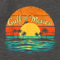 Gulf Of Mexico Beach Palms Summer Vacation Vector Backpack