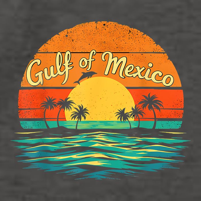 Gulf Of Mexico Beach Palms Summer Vacation Vector Backpack