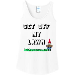 Get Off My Lawn Ladies Essential Tank