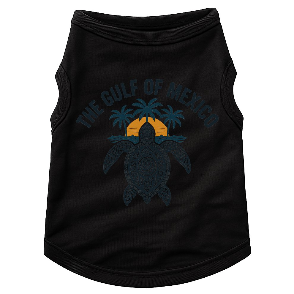 Gulf Of Mexico Est 1550 Forever Not US America With Turtle Doggie Tank