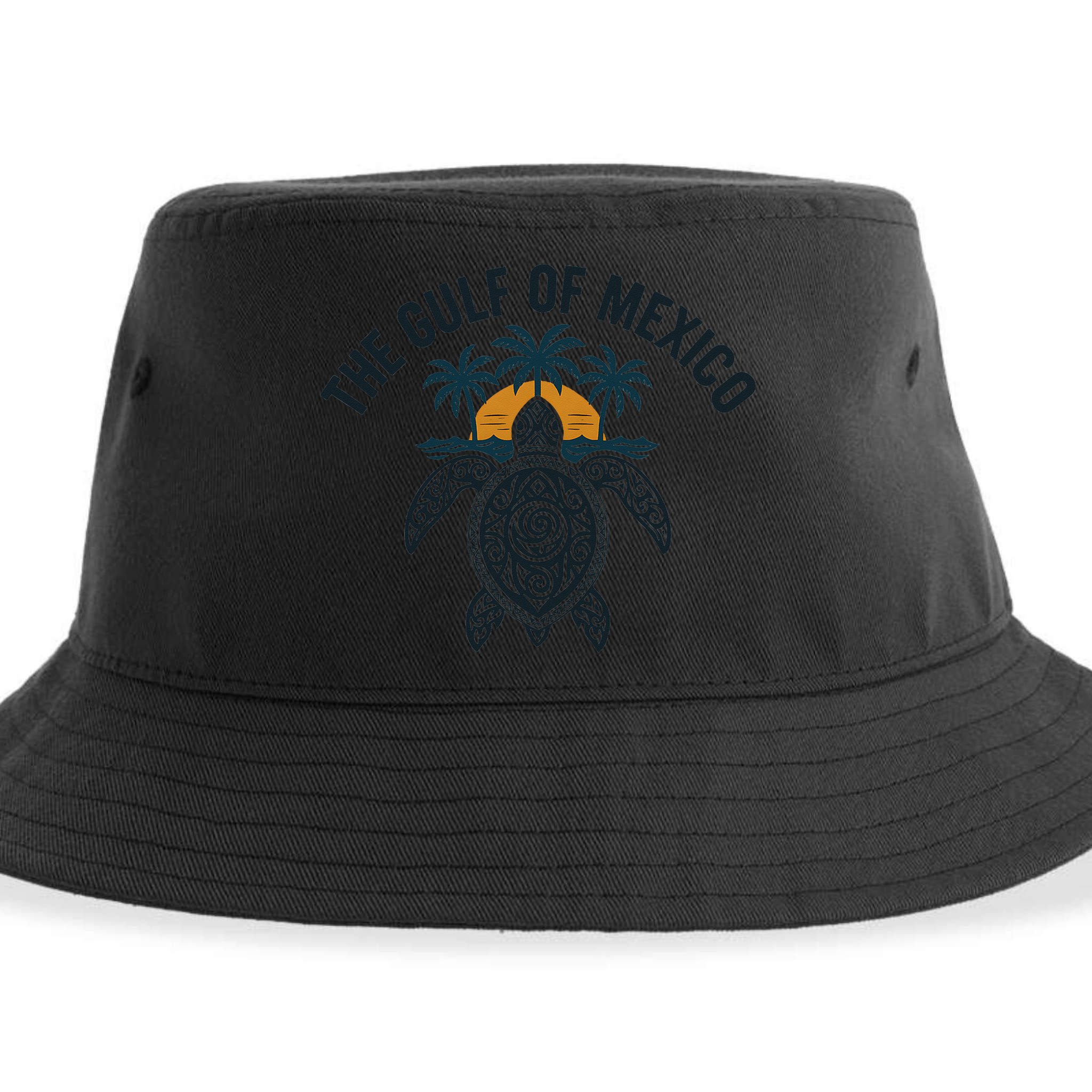 Gulf Of Mexico Est 1550 Forever Not US America With Turtle Sustainable Bucket Hat