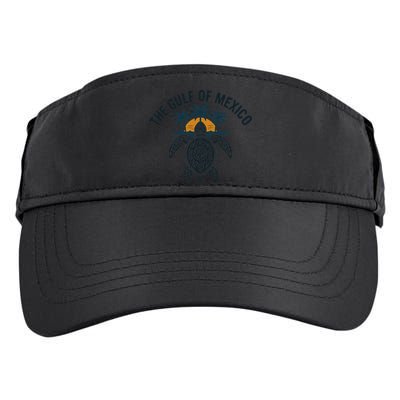 Gulf Of Mexico Est 1550 Forever Not US America With Turtle Adult Drive Performance Visor