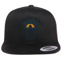 Gulf Of Mexico Est 1550 Forever Not US America With Turtle Flat Bill Trucker Hat