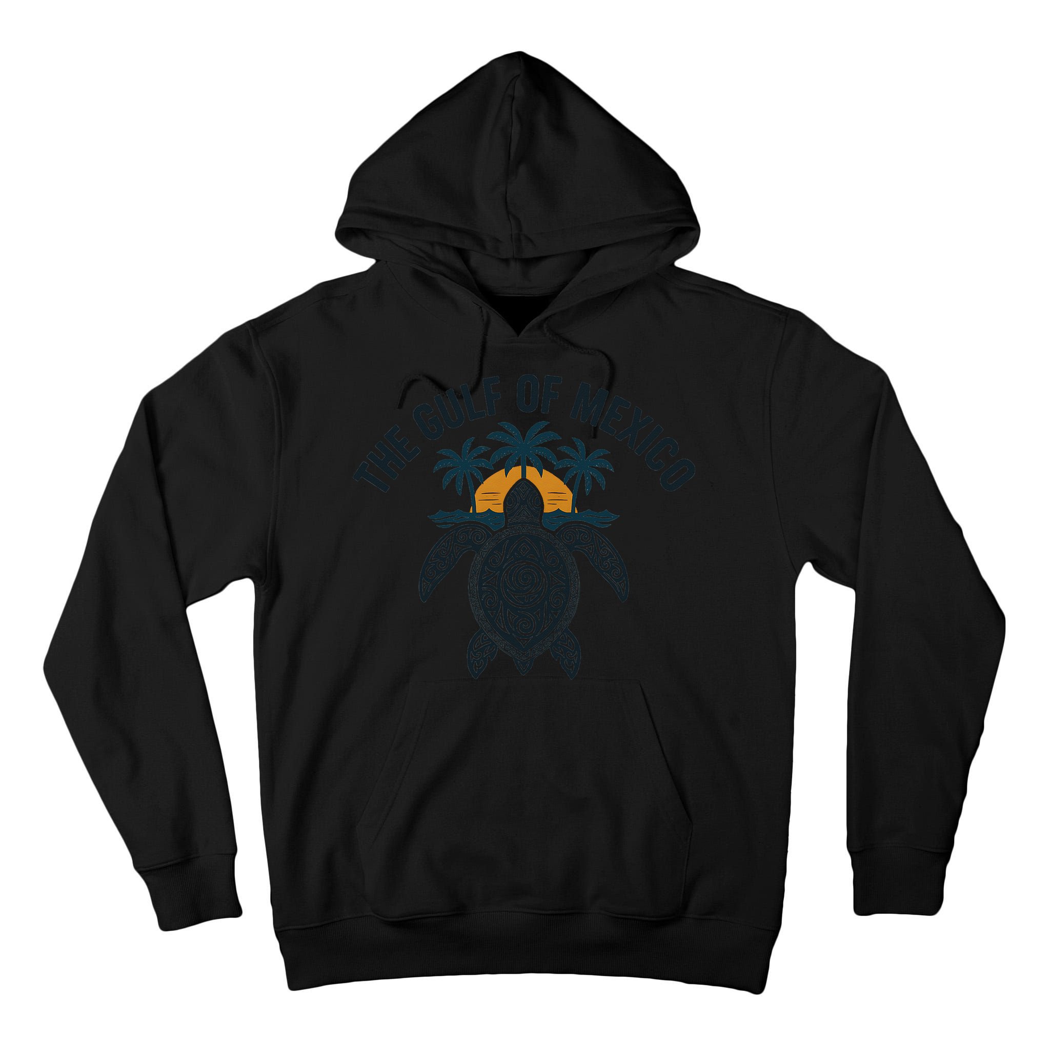 Gulf Of Mexico Est 1550 Forever Not US America With Turtle Tall Hoodie