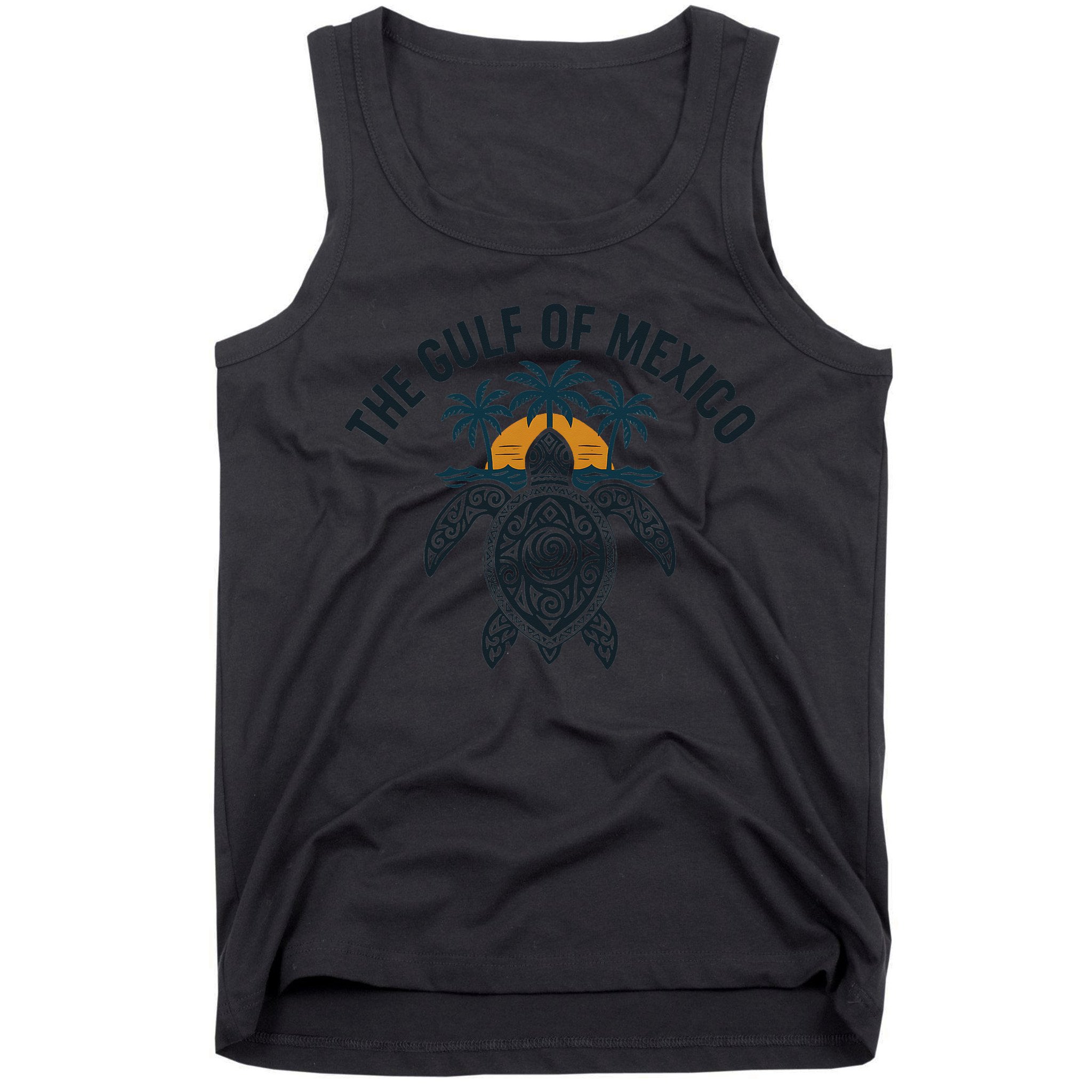 Gulf Of Mexico Est 1550 Forever Not US America With Turtle Tank Top