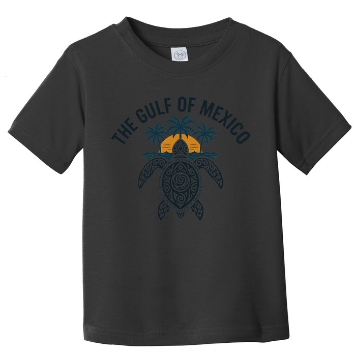 Gulf Of Mexico Est 1550 Forever Not US America With Turtle Toddler T-Shirt