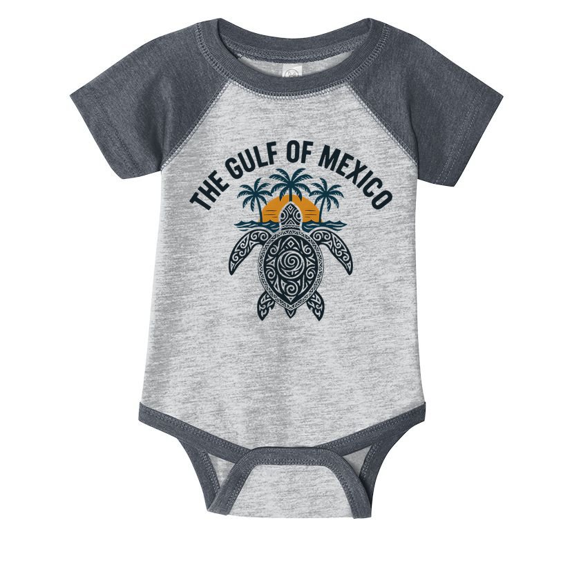 Gulf Of Mexico Est 1550 Forever Not US America With Turtle Infant Baby Jersey Bodysuit