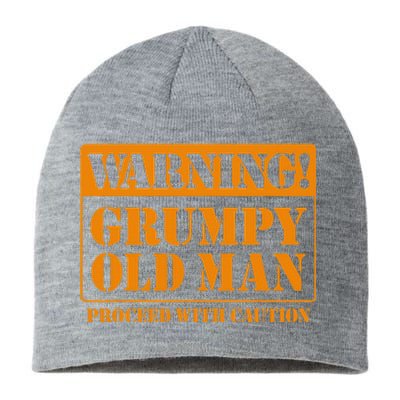 Grumpy Old Man for Grandfathers Dads Father's Day Sustainable Beanie