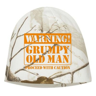 Grumpy Old Man for Grandfathers Dads Father's Day Kati - Camo Knit Beanie