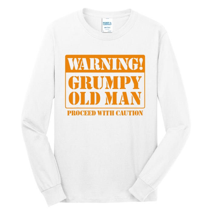 Grumpy Old Man for Grandfathers Dads Father's Day Tall Long Sleeve T-Shirt