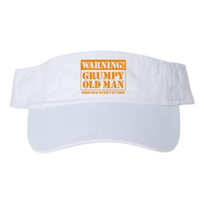 Grumpy Old Man for Grandfathers Dads Father's Day Valucap Bio-Washed Visor