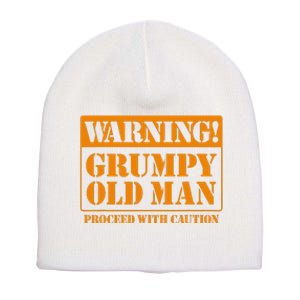 Grumpy Old Man for Grandfathers Dads Father's Day Short Acrylic Beanie