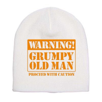 Grumpy Old Man for Grandfathers Dads Father's Day Short Acrylic Beanie