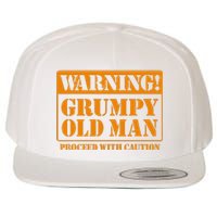 Grumpy Old Man for Grandfathers Dads Father's Day Wool Snapback Cap