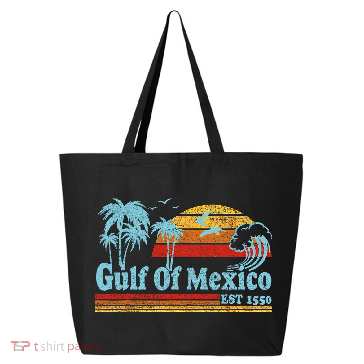 Gulf Of Mexico Est 1550 Retro Vintage Beach 25L Jumbo Tote