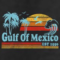Gulf Of Mexico Est 1550 Retro Vintage Beach Hat