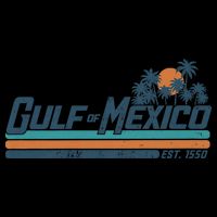 Gulf Of Mexico Est 1550 Retro Vintage Beach Backpack