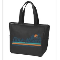 Gulf Of Mexico Est 1550 Retro Vintage Beach Zip Tote Bag