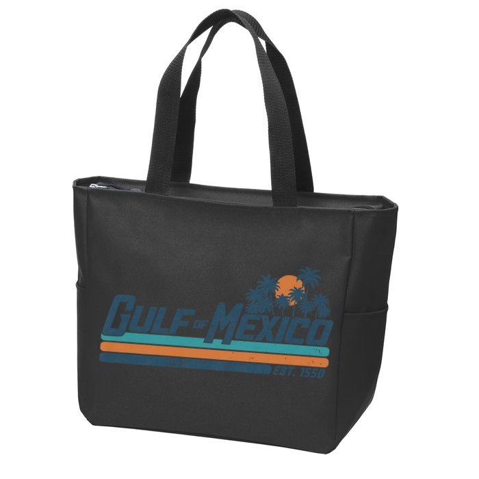 Gulf Of Mexico Est 1550 Retro Vintage Beach Zip Tote Bag