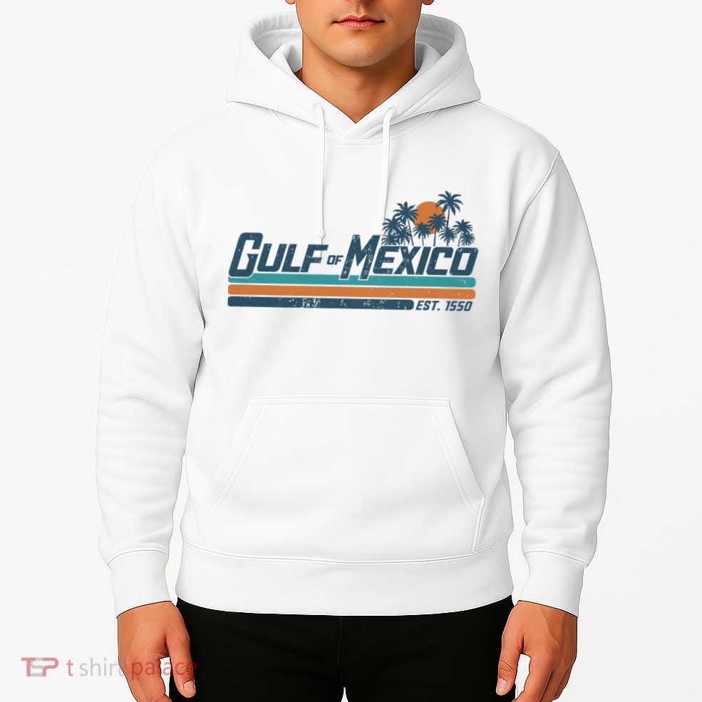 Gulf Of Mexico Est 1550 Retro Vintage Beach Hoodie