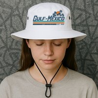 Gulf Of Mexico Est 1550 Retro Vintage Beach Bucket Hat