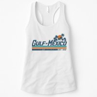 Gulf Of Mexico Est 1550 Retro Vintage Beach Womens Tank Top