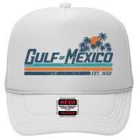 Gulf Of Mexico Est 1550 Retro Vintage Beach Trucker Hat