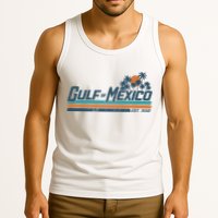 Gulf Of Mexico Est 1550 Retro Vintage Beach Tank Top