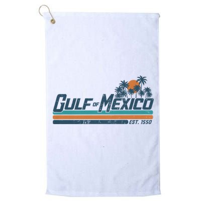 Gulf Of Mexico Est 1550 Retro Vintage Beach Golf Towel