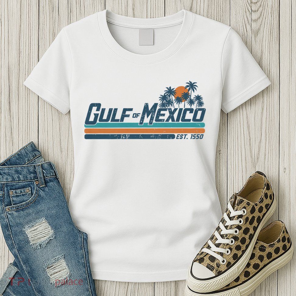 Gulf Of Mexico Est 1550 Retro Vintage Beach Women's T-Shirt