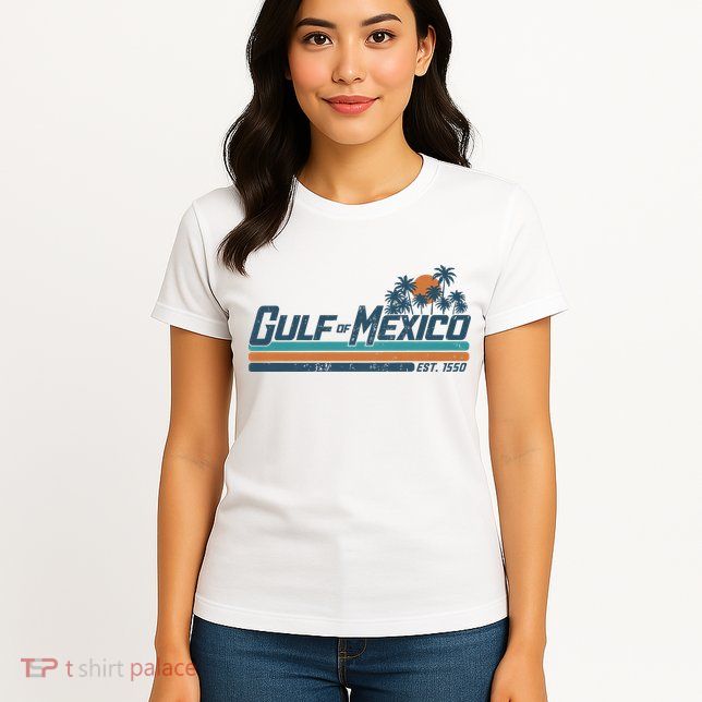Gulf Of Mexico Est 1550 Retro Vintage Beach Women's T-Shirt