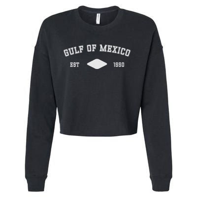 Gulf Of Mexico Est 1550 Forever Not US America Cropped Pullover Crew