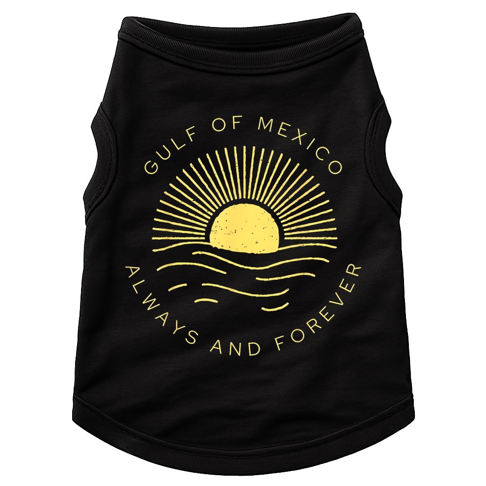 Gulf Of Mexico Always & Forever Vintage Sunset Political Doggie Tank