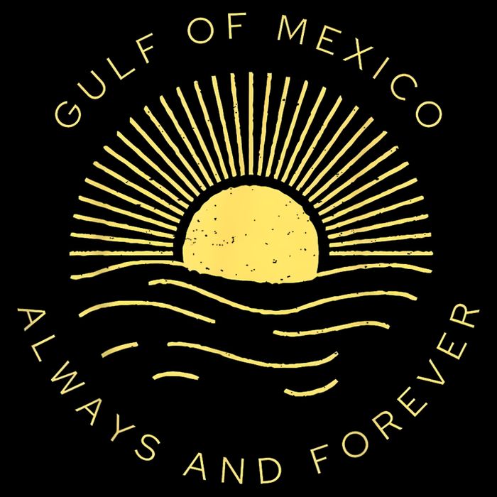 Gulf Of Mexico Always & Forever Vintage Sunset Political Doggie Tank