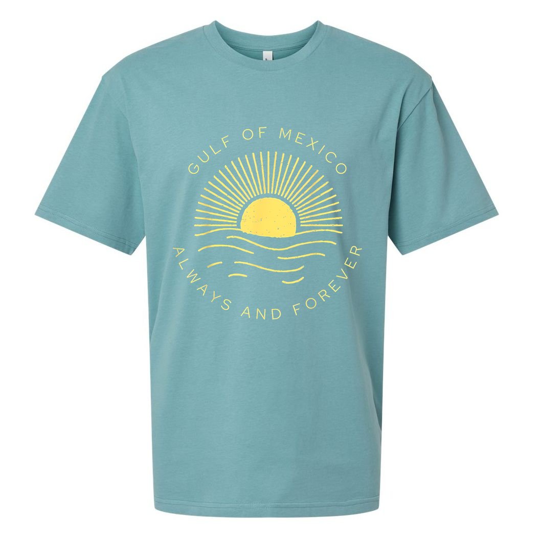 Gulf Of Mexico Always & Forever Vintage Sunset Political Sueded Cloud Jersey T-Shirt