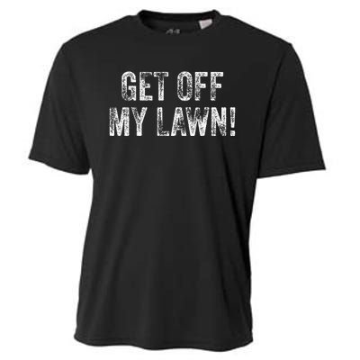 Get Off My Lawn! Funny Senior Citizen Old People Vintage Cooling Performance Crew T-Shirt