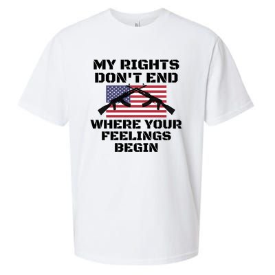 Gun Owners My Rights Don't End Where Your Feelings Begin Gift Sueded Cloud Jersey T-Shirt