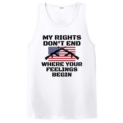 Gun Owners My Rights Don't End Where Your Feelings Begin Gift PosiCharge Competitor Tank