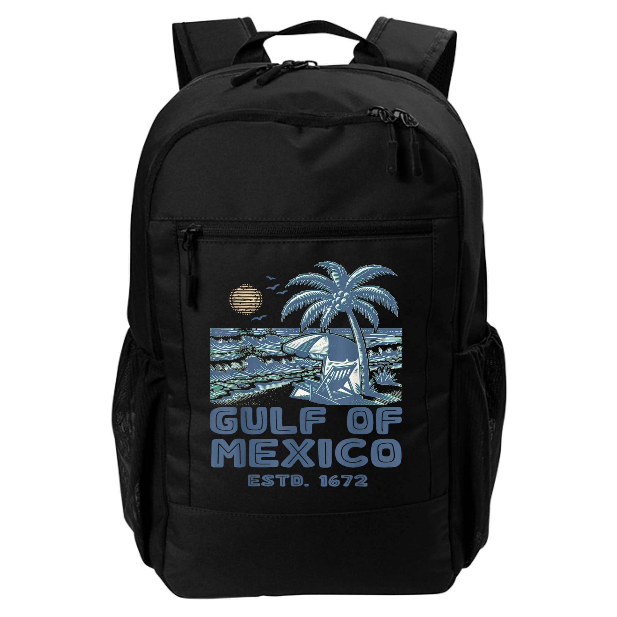 Gulf Of Mexico 1672 Vintage Beach Gulf Of Mexico Forever Backpack