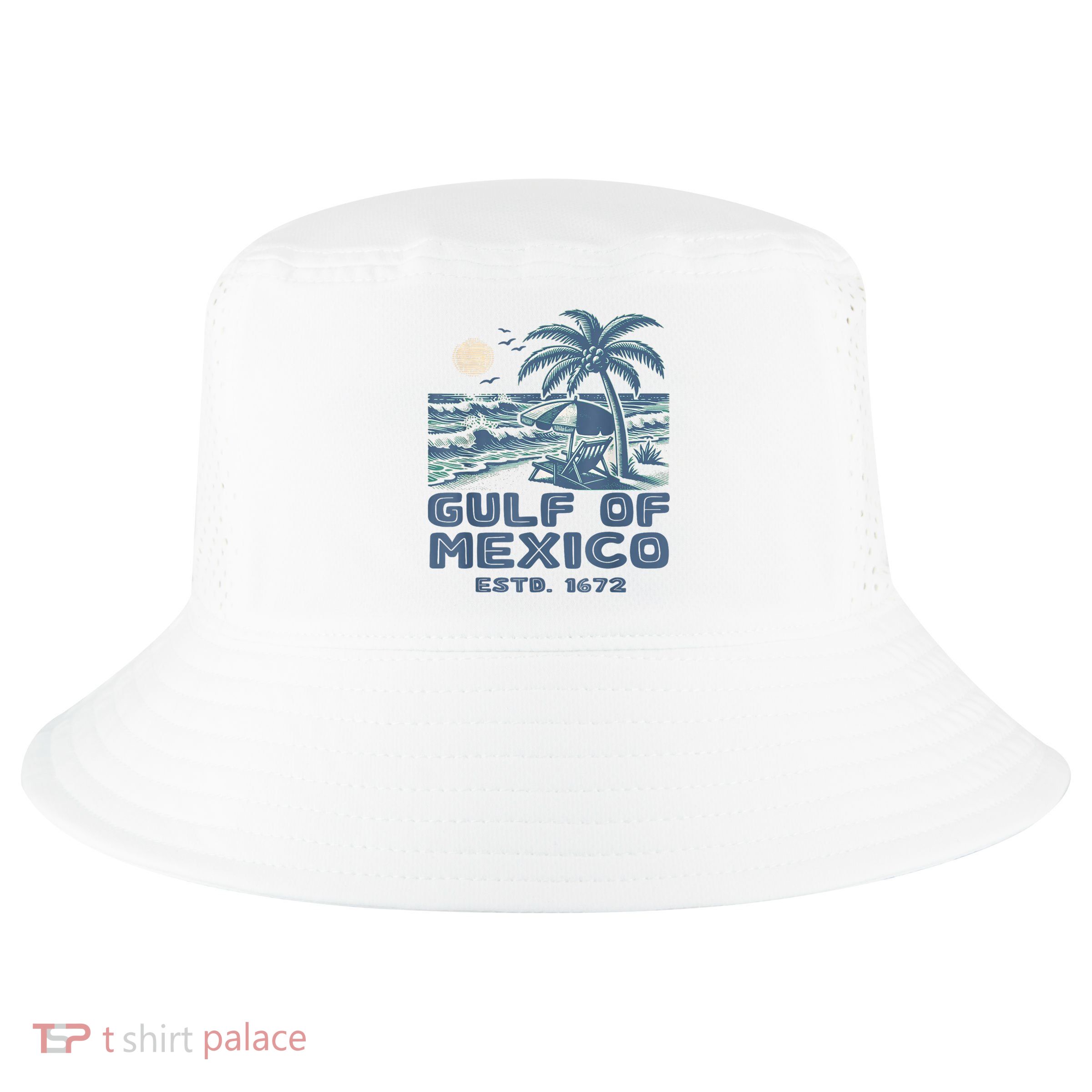 Gulf Of Mexico 1672 Vintage Beach Gulf Of Mexico Forever Cool Comfort Performance Bucket Hat