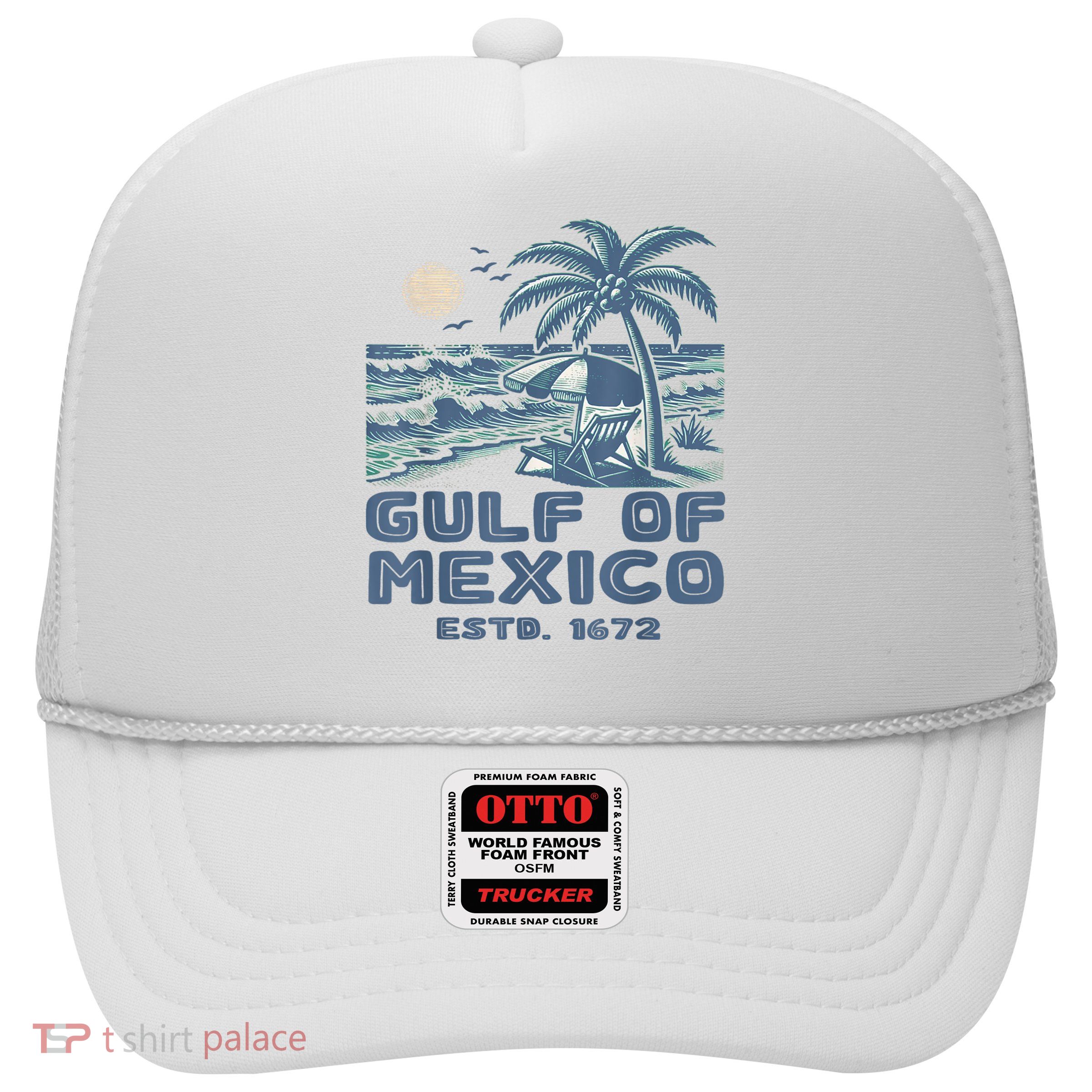 Gulf Of Mexico 1672 Vintage Beach Gulf Of Mexico Forever Trucker Hat