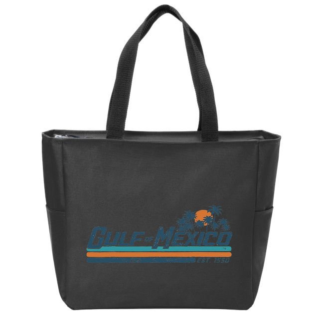 Gulf Of Mexico Est 1550 Zip Tote Bag
