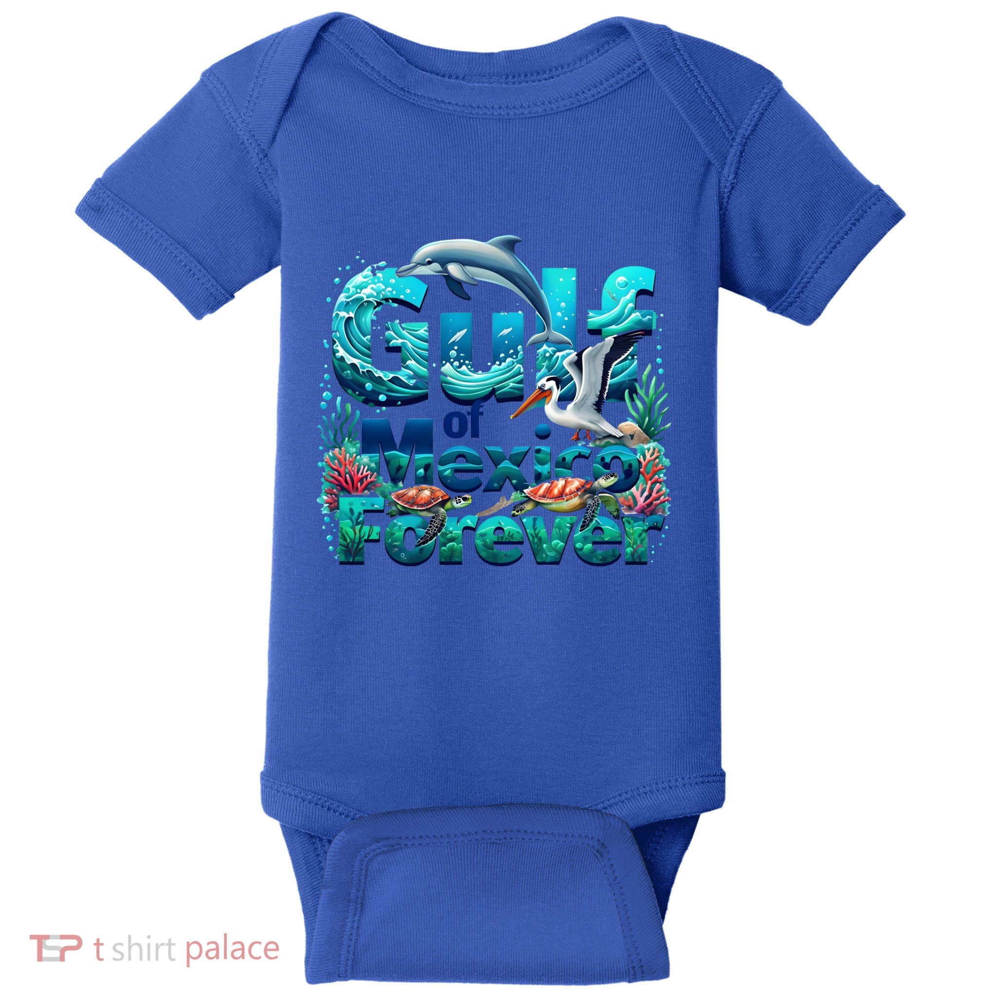Gulf Of Mexico Forever Marine Wildlife Ocean Never Forget Gift Baby Bodysuit