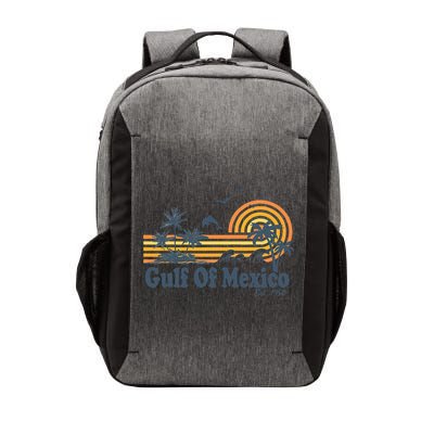 Gulf Of Mexico Est 1550 Retro Vintage Beach Palms Summer Vector Backpack