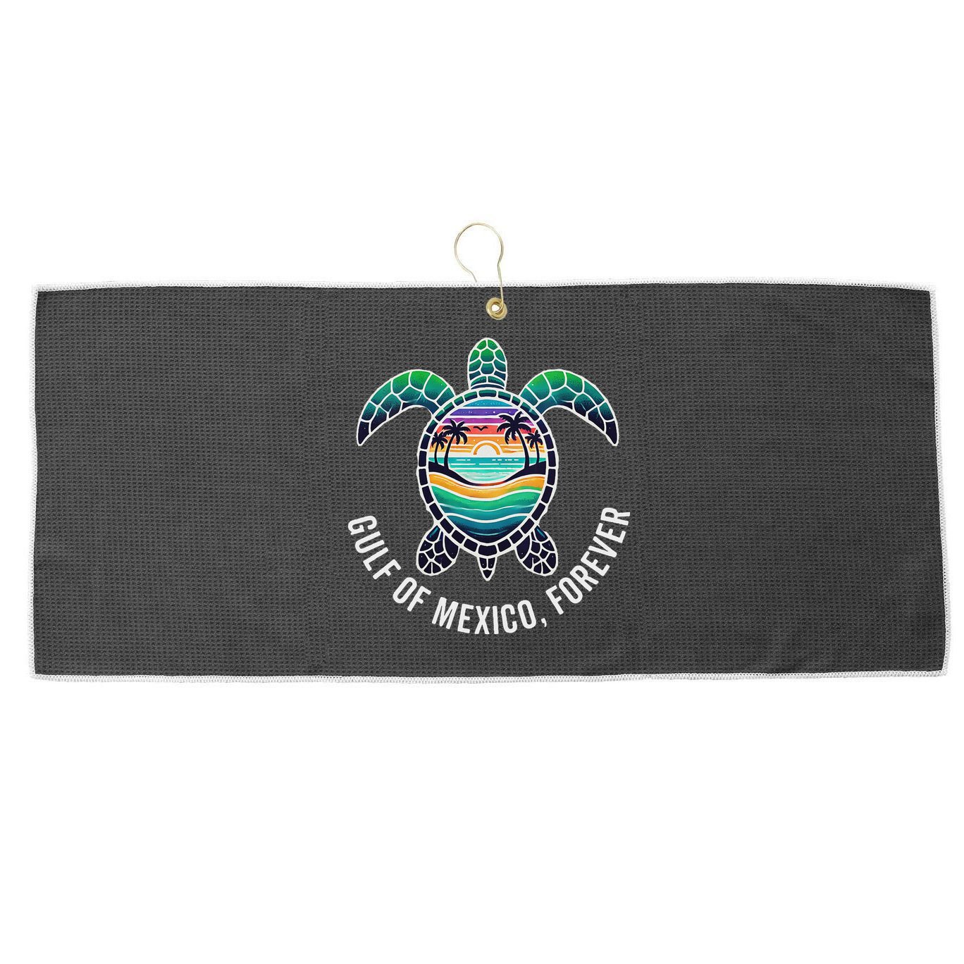 Gulf Of Mexico Forever Mexican Souvenir Large Microfiber Waffle Golf Towel