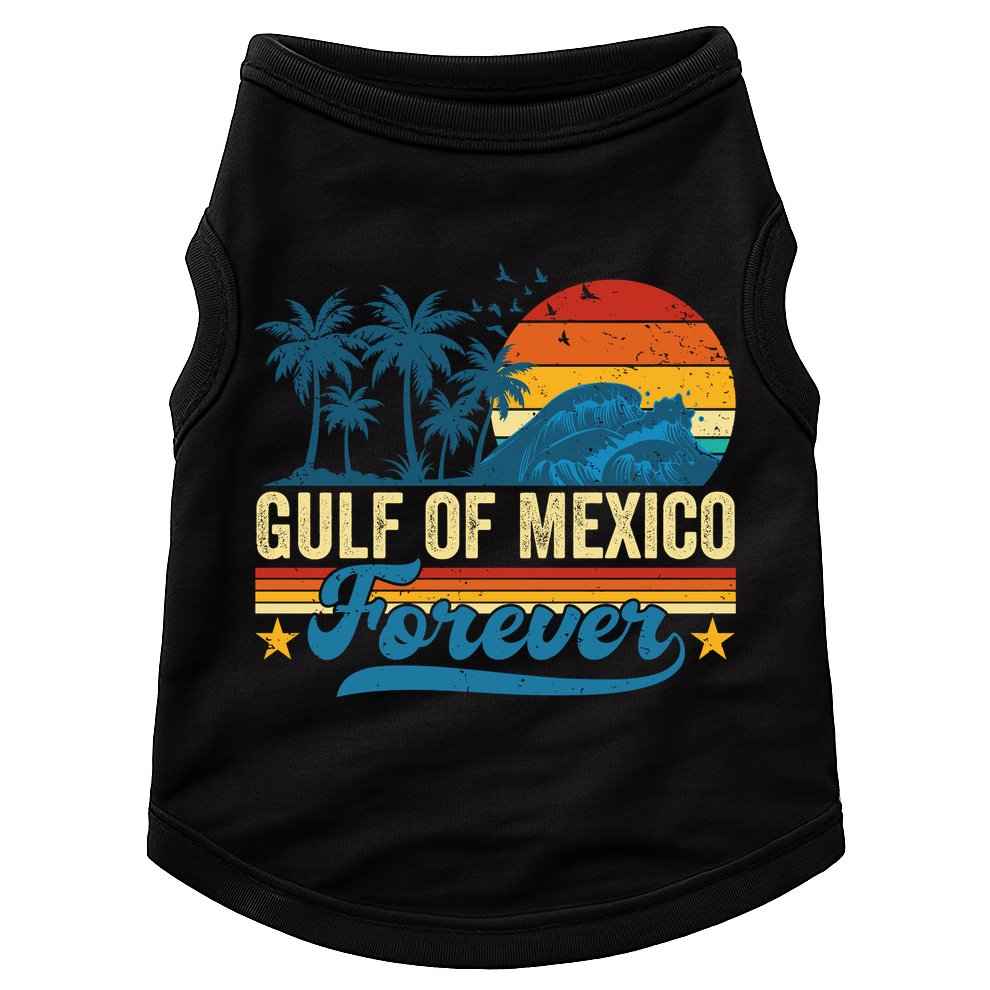 Gulf Of Mexico Forever Palms Beach Summer Holiday Vacation Doggie Tank